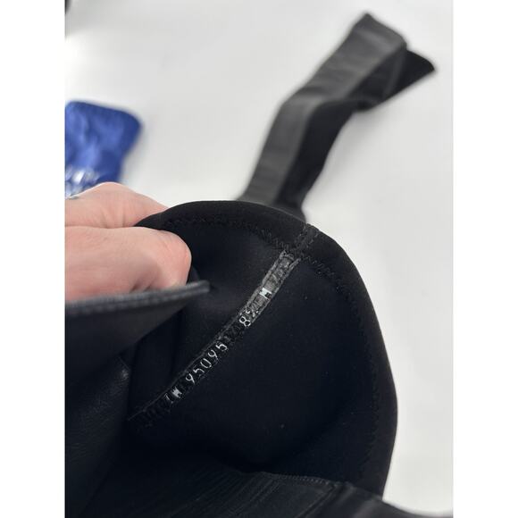 Stuart Weitzman Boots Womens 8.5 Black Over the Knee Heeled Leather Stretchy - Picture 14 of 16